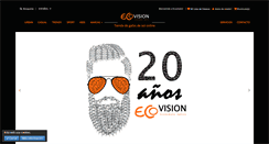 Desktop Screenshot of ecovisionoptica.es