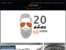 Tablet Screenshot of ecovisionoptica.es